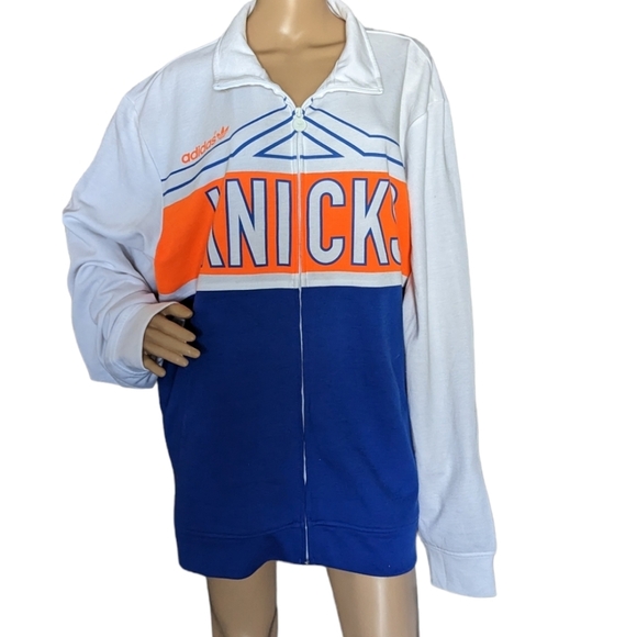 Adidas Carmelo Anthony NY Knicks Knickerbockers Warm Up Track Jacket XXL - Picture 2 of 8